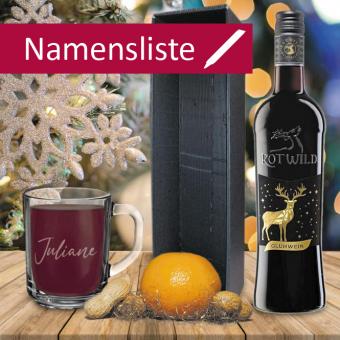 Glühwein-Geschenk-Set mit Namensliste 