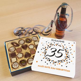 Personalisierte Pralinen von Lindt zum Geburtstag - 100 g 