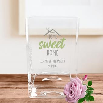 Home sweet Home, personalisierte Leonardo Vase 