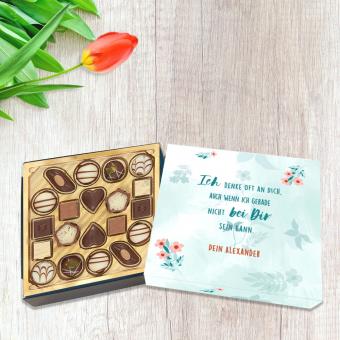 "Ich denke an Dich" Lindt-Pralinés mit Wunschtext bedruckt, 100 g 