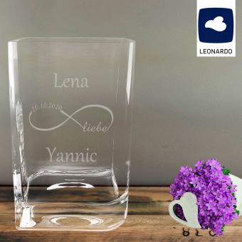 Leonardo Vase mit Gravur *infinity* 