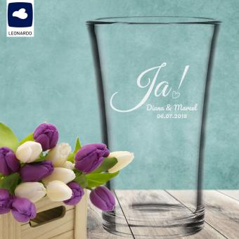 Leonardo Vase zur Hochzeit mit euren Namen 