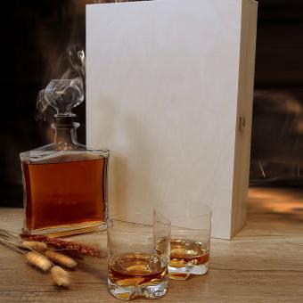 Whiskyset mit LOGO in Holzkiste Mitarbeiter/Kunden ohne