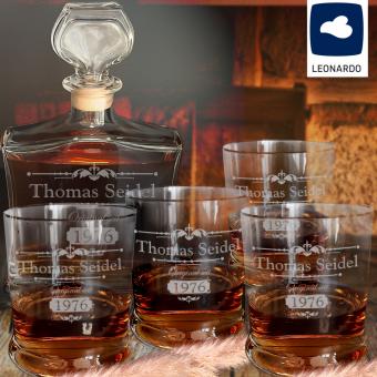 Leonardo Whisky Geschenkset mit persönlicher Gravur 