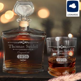 Personalisiertes Leonardo Whisky Geschenkset 