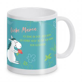 Personalisierte Tasse - Witziger Gruß mit Anrede und Wunschtext 