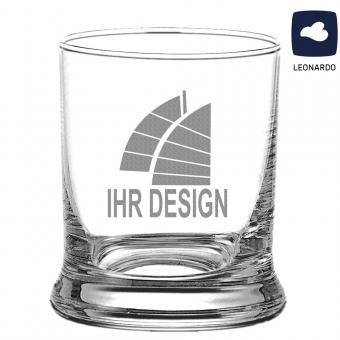 Whiskyglas Leonardo mit Logo / Design graviert 