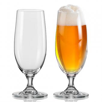 Bierglas / Pilsglas mit Logo oder Design 0,38 l ohne