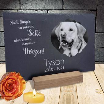 Grabtafel / Gedenktafel für deinen Hund individuell bedruckt 