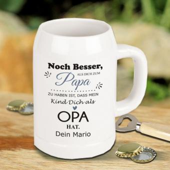 Persönlicher Bierkrug "Noch besser als" für den Opa 