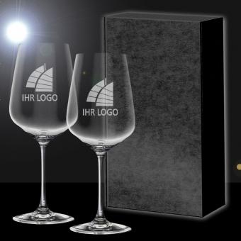 Weinglas-Geschenkset mit Logo als 2er Geschenk-Set PREMIUM Select 
