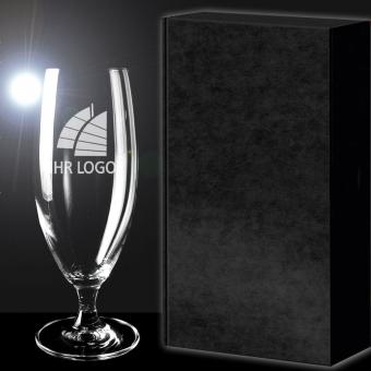 Bierglas mit Logo als Geschenk-Set PREMIUM Select Gravur auf dem Glas