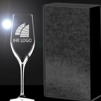 Sektglas mit Logo als Geschenk-Set PREMIUM Select 