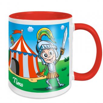 Tasse Ritter mit eigenem Namen 