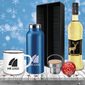 Glühwein-Geschenk-Set mit eigenem Logo - Weißwein 