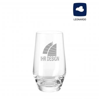 Leonardo Puccini Trinkglas 365 ml mit Logo Gravur 