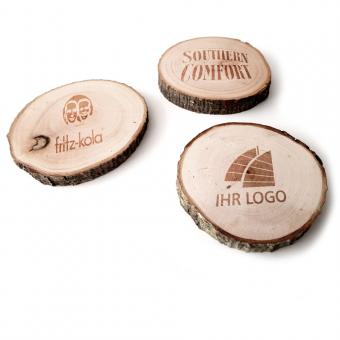 Bierdeckel Untersetzer aus Holz mit Ihrem Logo 