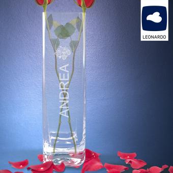 Vase von Leonardo mit personalisierter Namens Gravur 