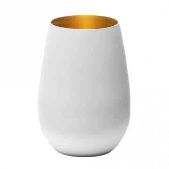 Windlicht / Teelicht / Kerzenhalter mit eigenem Logo/Design weiß-gold | ohne