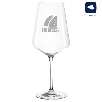 Leonardo Puccini Weinglas (Rotwein) 750 ml mit Logo graviert 