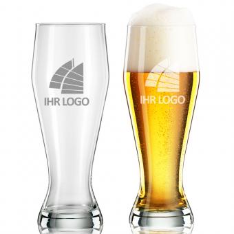 Weizenbierglas mit individuellem Logo oder Design (0,5l) mit Gravur