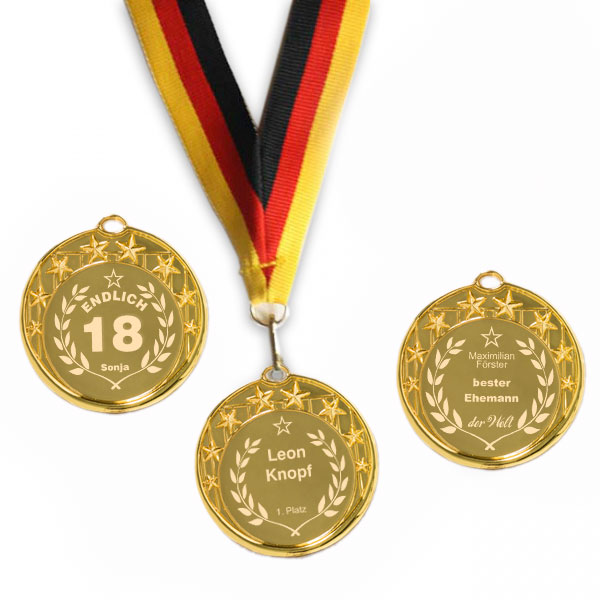 Gravierte Medaille Orden Als Auszeichnung Beste Personalisiert Geschenkplanet
