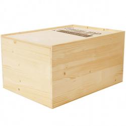 Weinkiste für 6 Flaschen - Schiebedeckel 