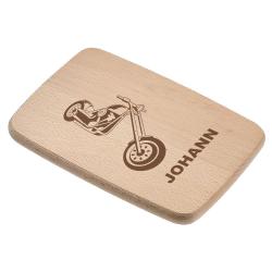 Frühstücksbrettchen mit Shopper und Ihrem Namen 