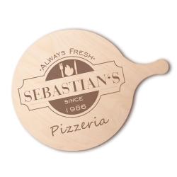 Pizzabrett mit Namen 