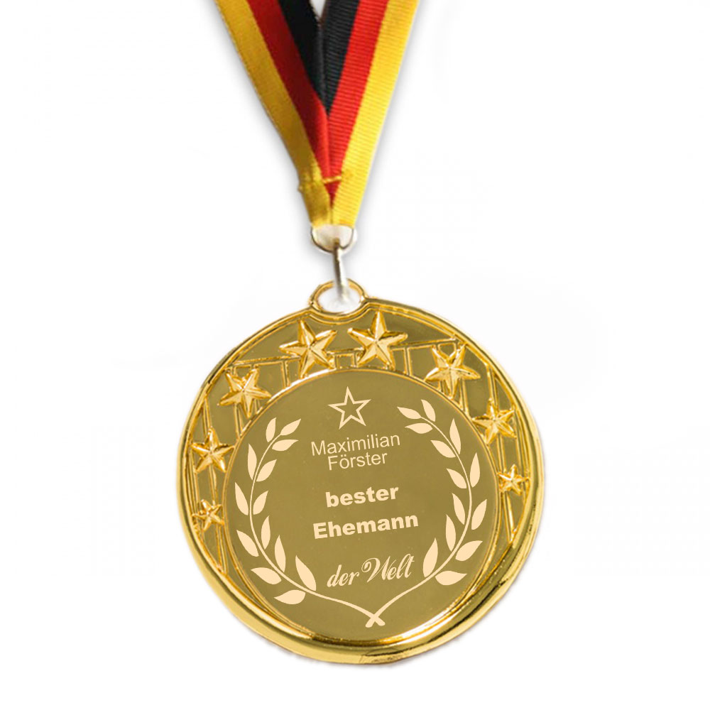Gravierte Medaille Orden Als Auszeichnung Beste Personalisiert Geschenkplanet