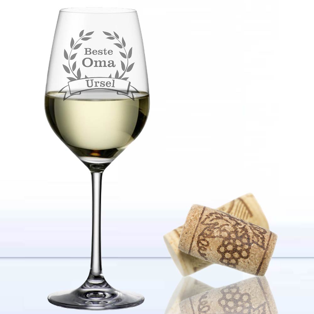 Einhorn Weinglas mit Namen mit Personalisierung