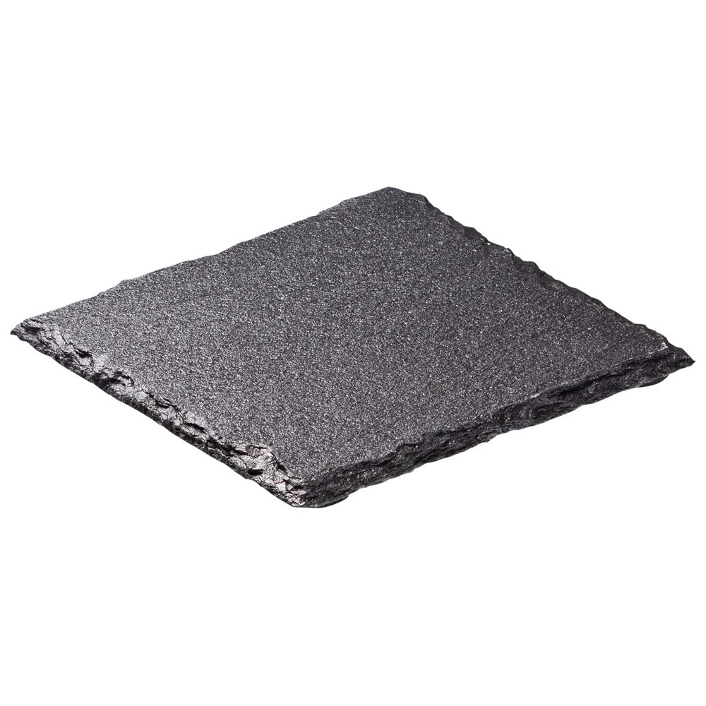 Bierdeckel Untersetzer Schiefer-Platte mit Logo - 10x10 cm ohne