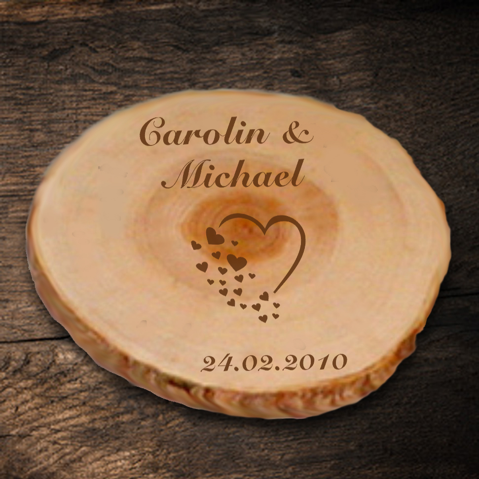 Baumscheibe zur Hochzeit 