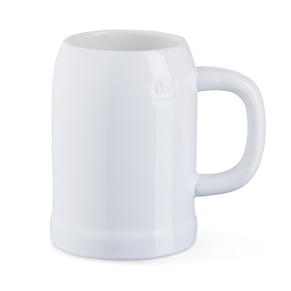 Bedruckter Bierkrug aus Keramik ideal als Geburtstagsgeschenk 