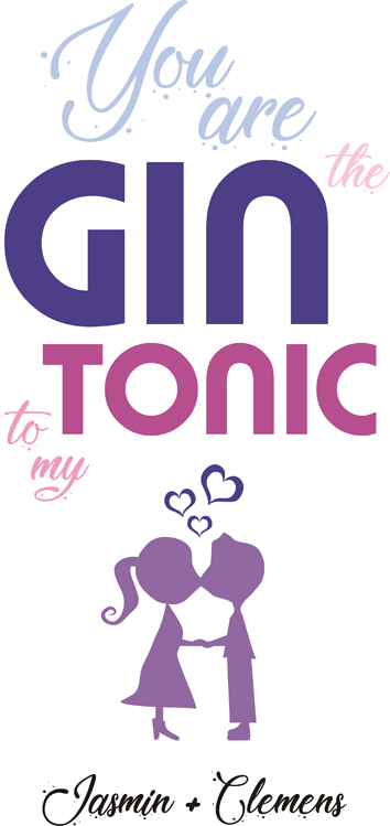 Originelles GIN Geschenkset für Verliebte personalisiert 