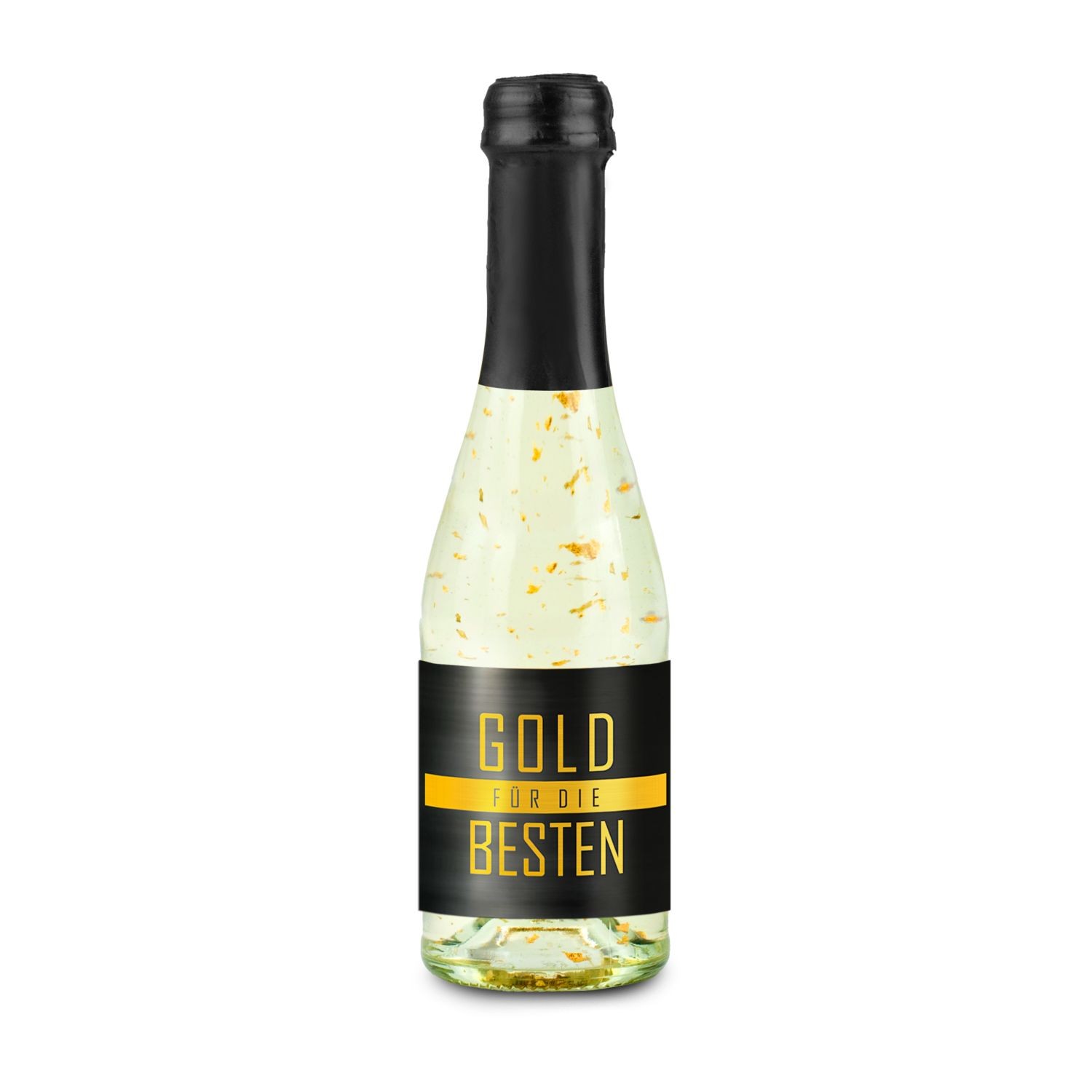 Sektflasche „Gold für die Besten“ Piccolo 6er Set 