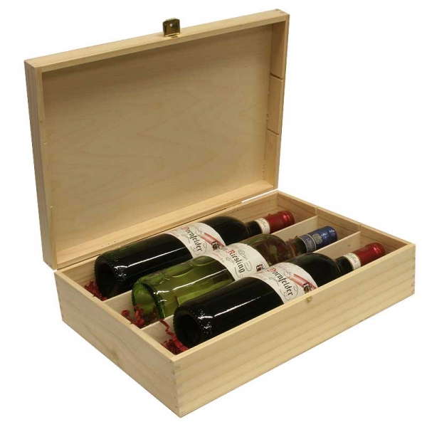 Holzbox für Geschenke mit Gravur 3er ohne Gravur