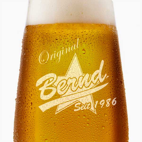 Bierbecher mit Gravur 0,5 l B-a-Star 