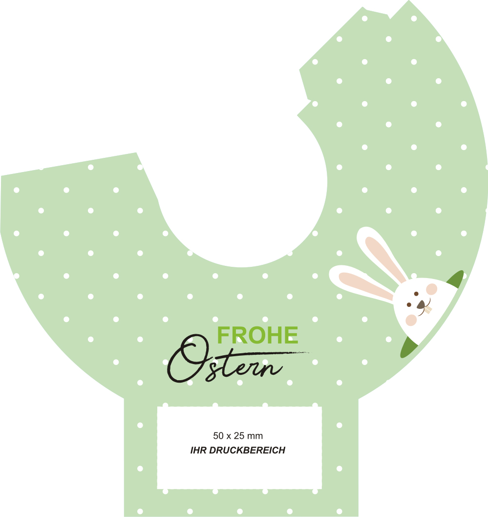 Individuelle Mini-Sektflasche Sektbombe mit Logo zu Ostern 