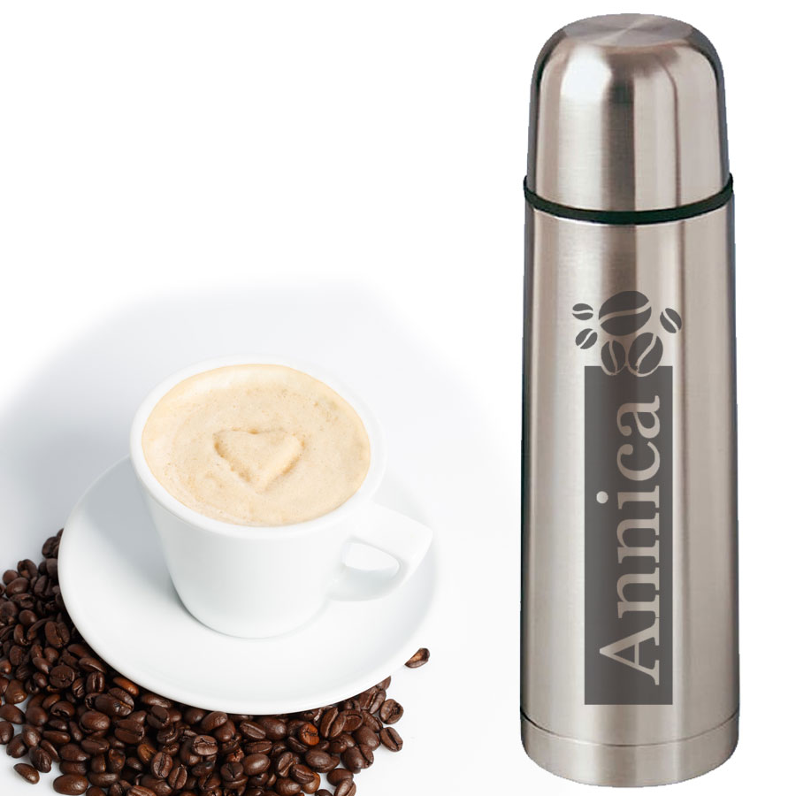 Isolierflasche Edelstahl mit Namens-Gravur 0,7 l 