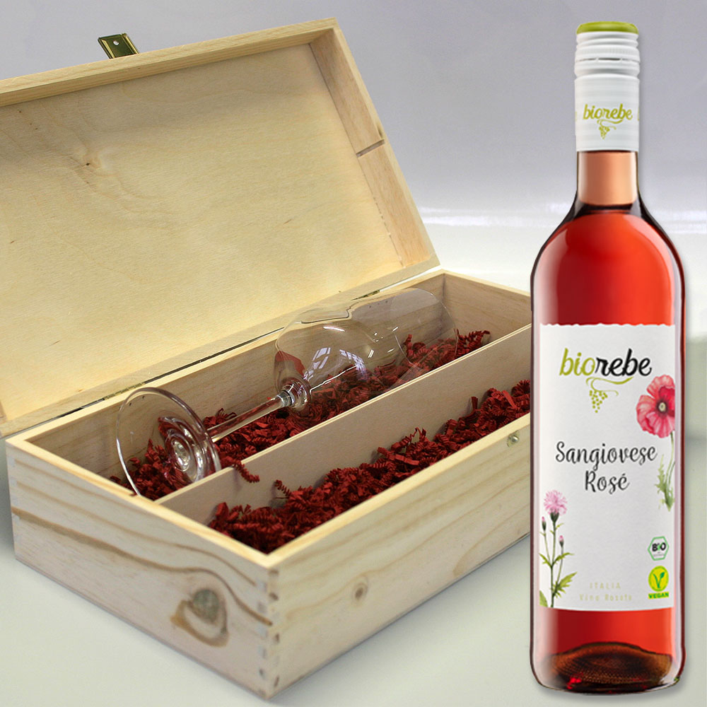 Weißwein Geschenkset für deinen *Lieblings* Menschen Biorebe Sangiovese Rosé