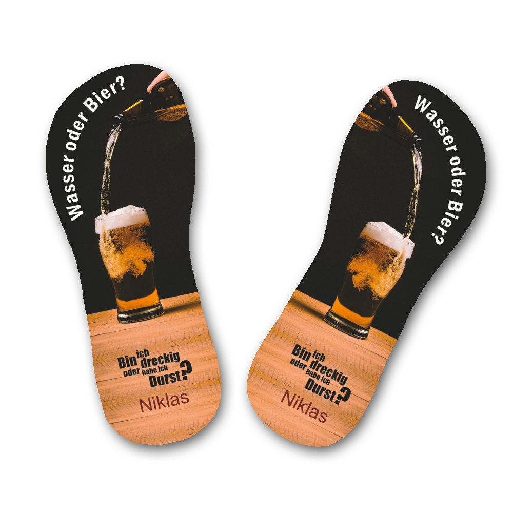 Flip Flops für Männer individuell bedruckt 