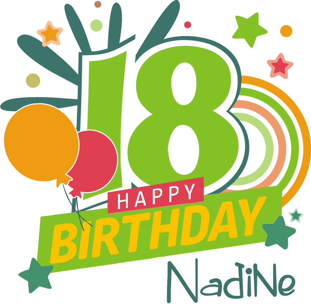 Bedrucktes Bierflaschenetikett mit Wunschnamen zum 18. Geburtstag 