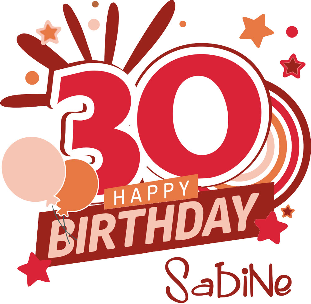 Bierflaschenetikett individuell bedruckt zum 30. Geburtstag 