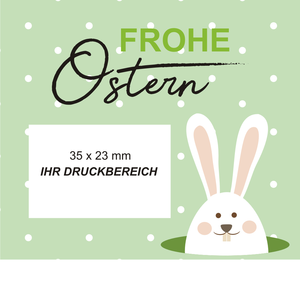 Sektflasche mit eigenem Logo und Goldflocken zu Ostern 