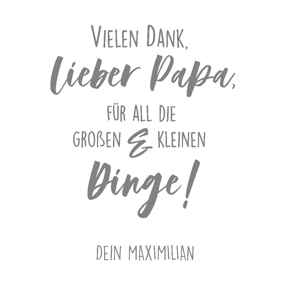 Pilsglas mit Gravur Vielen Dank und Namen 