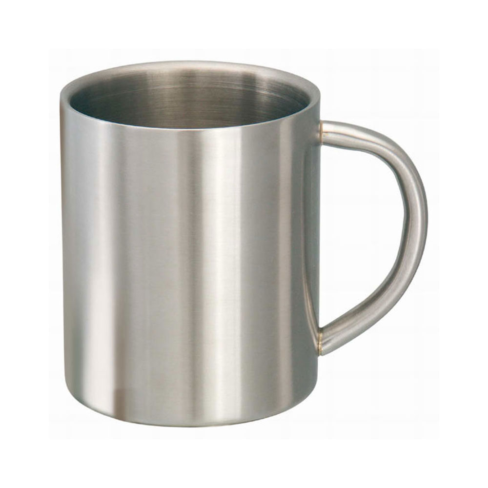 Edelstahl-Tasse / Edelstahlbecher mit Logo / eigenem Design mit Gravur