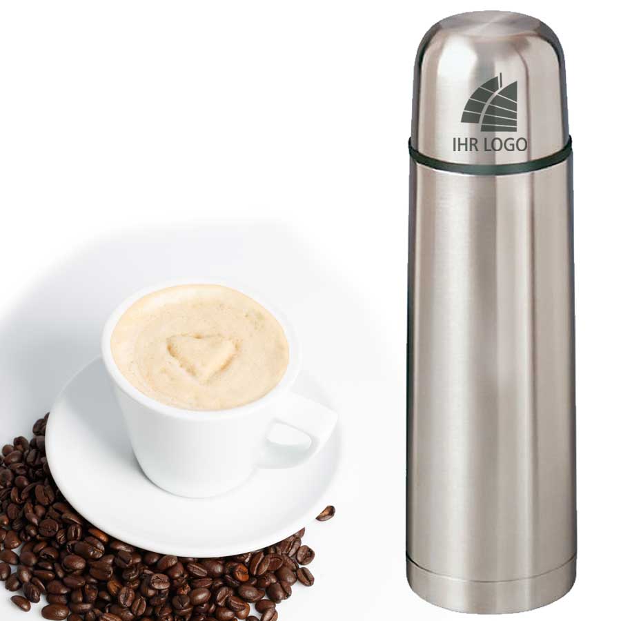 Isolierflasche aus Edelstahl mit Ihrem Logo (0,7 l) 