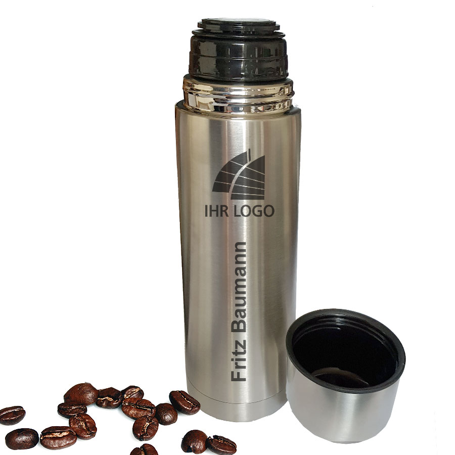 Thermosflasche individuell mit Namen und Logo (0,7 l) 