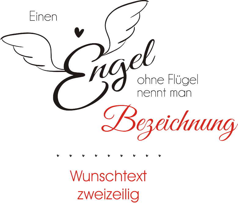 Windlicht Engel ohne Flügel mit deinem persönlichen Wunschtext graviert 